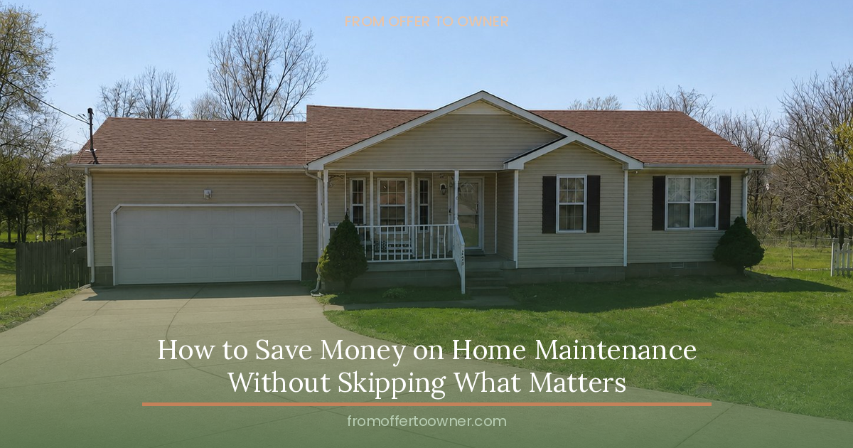 How to Save Money on Home Maintenance Without Skipping What Matters foto post10 savemoneymaintenance header